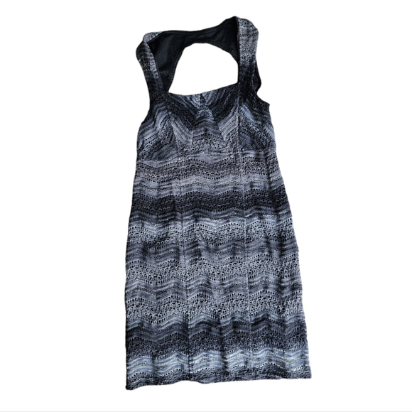 Free People knit keyhole back square neckline boho dress size 4 - Picture 3 of 6